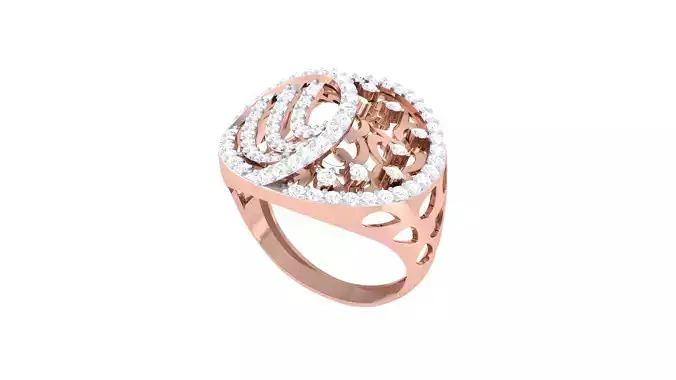 Women Wedding Engagement Rings 3dm STL OBJ FBX Renders Details