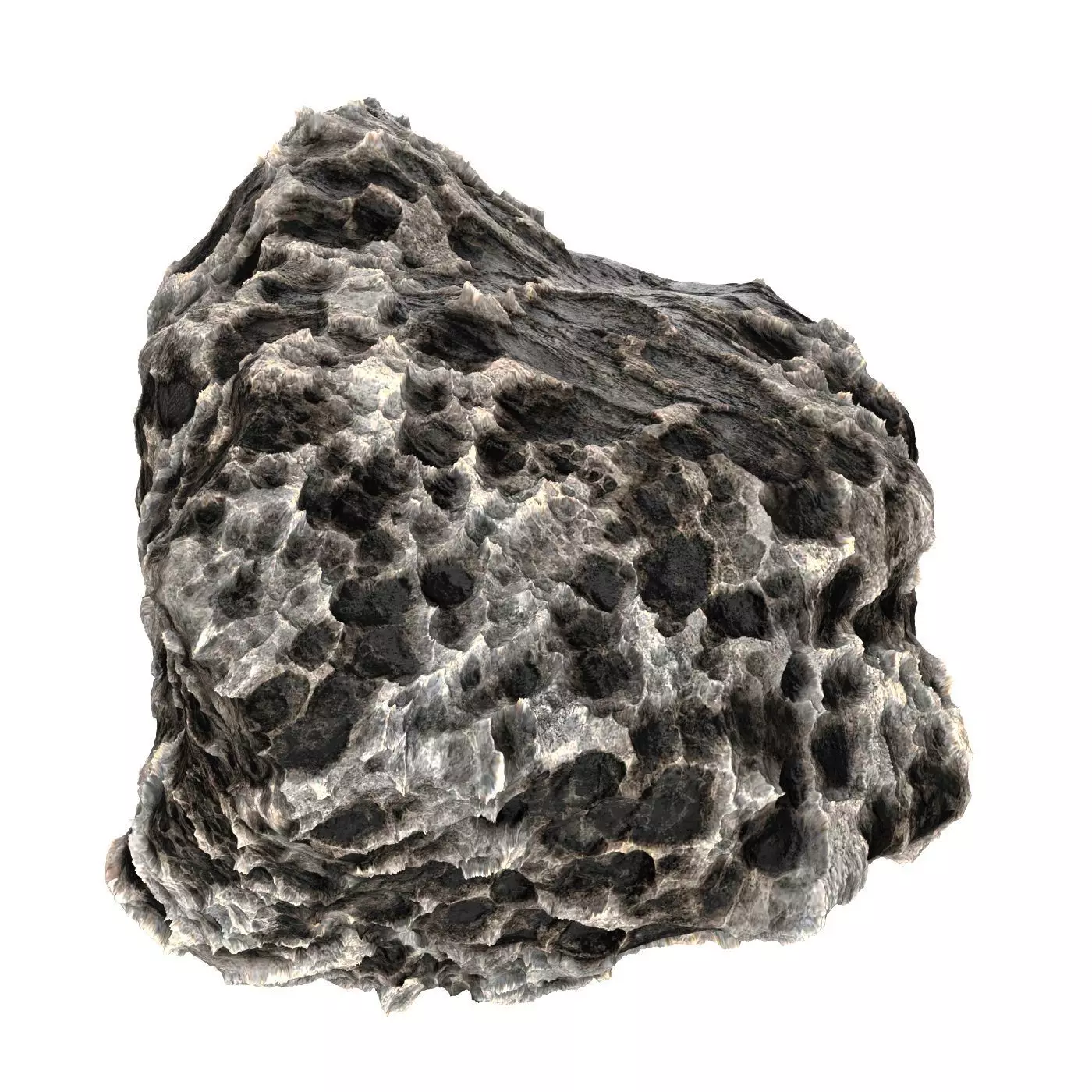 Volcanic Rock 02 Low-poly 3D model_0