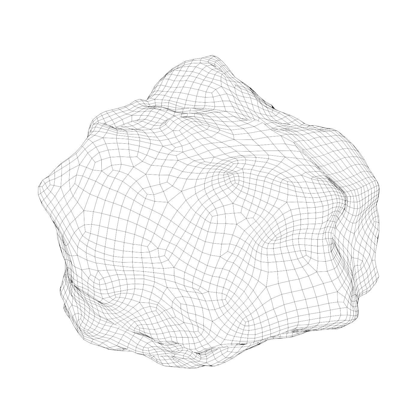 Volcanic Rock 02 Low-poly 3D model_4