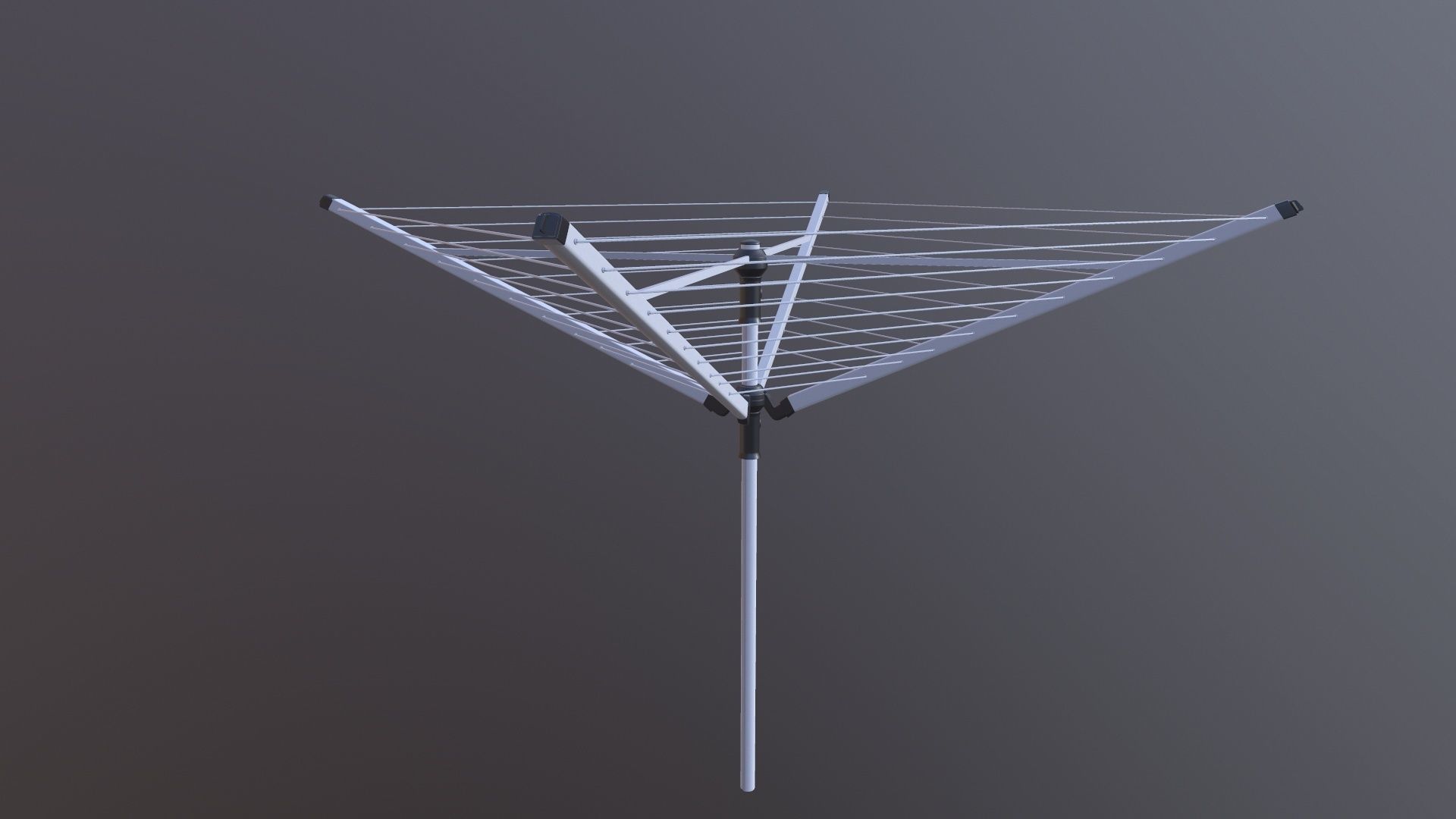 Rotary Drying Rack 3D model_4