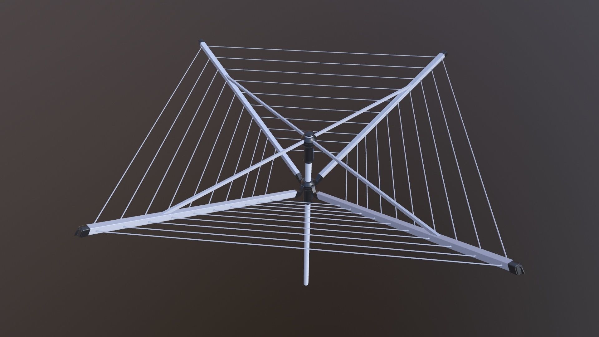 Rotary Drying Rack 3D model_3