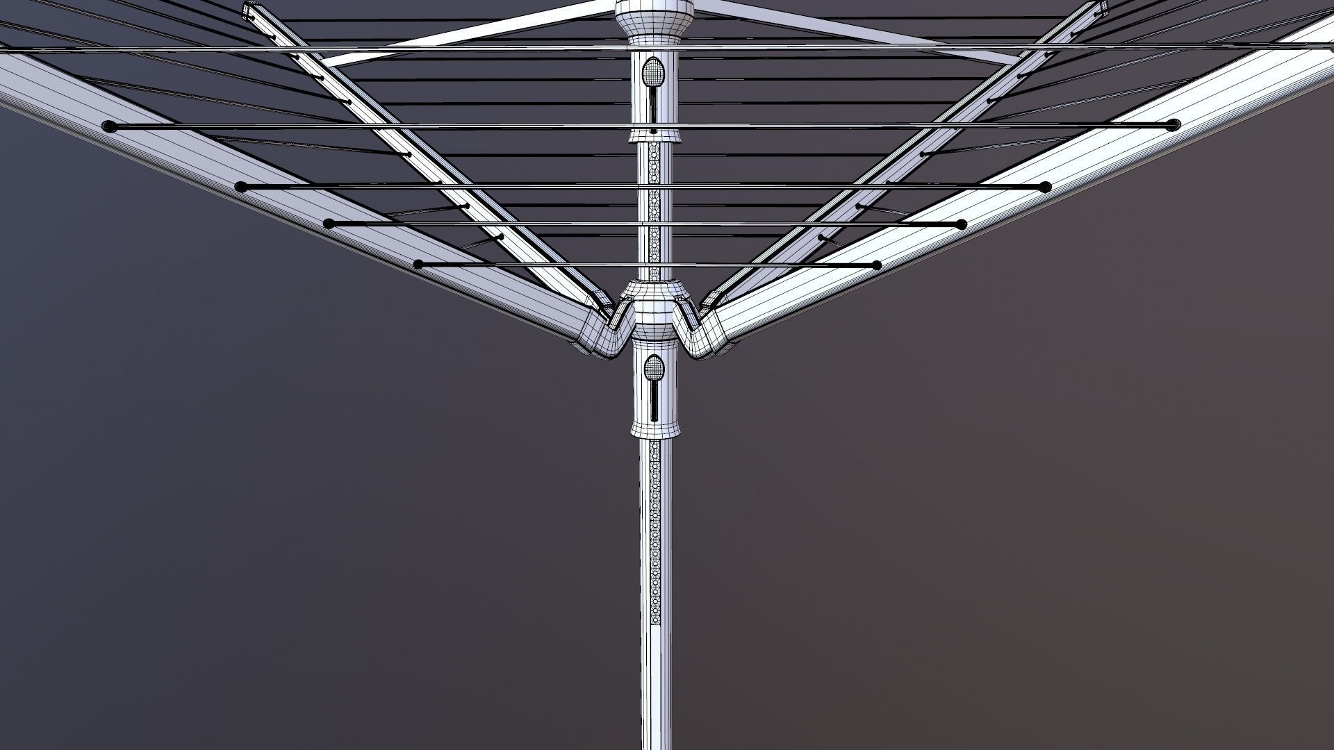 Rotary Drying Rack 3D model_14