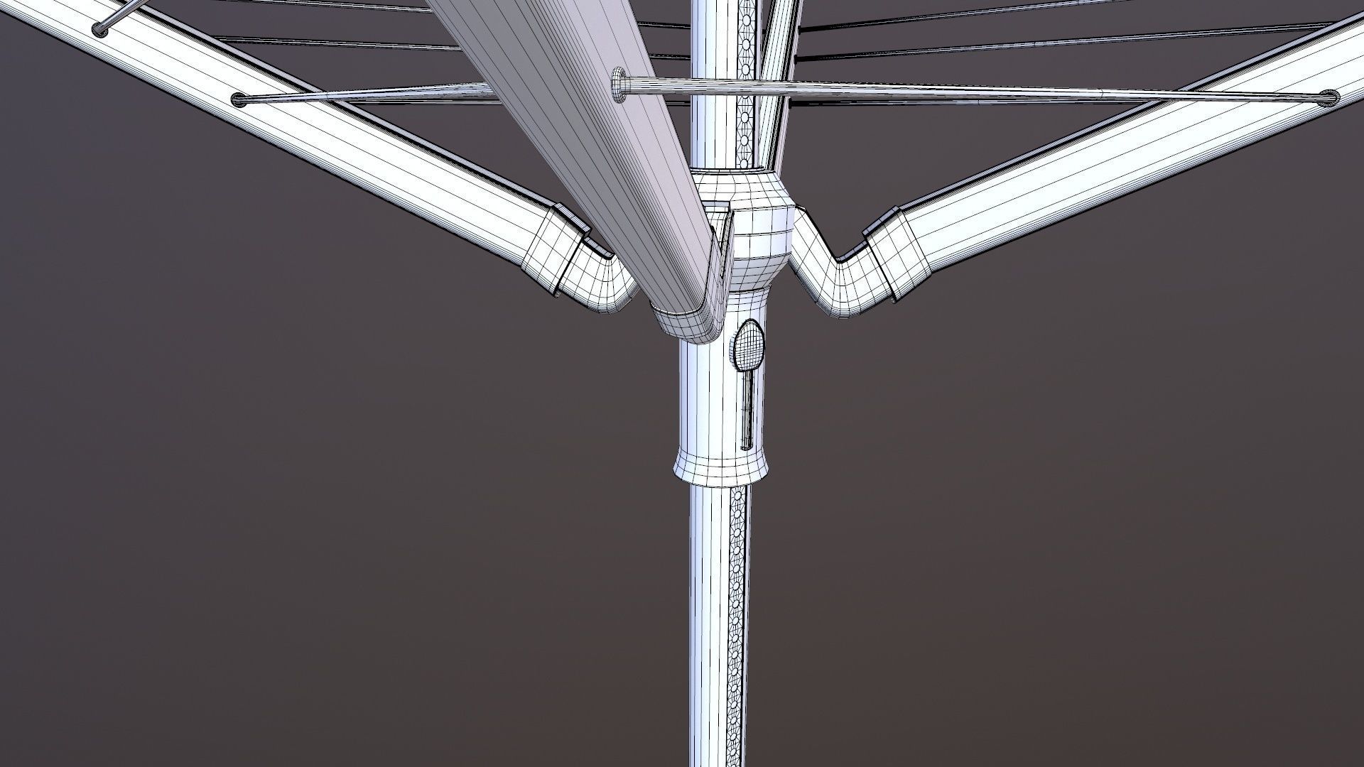 Rotary Drying Rack 3D model_16