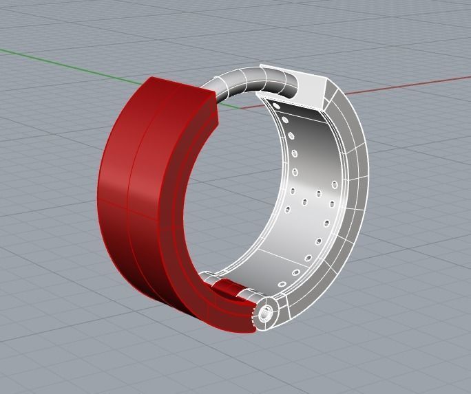 earring ring 3D print model_2