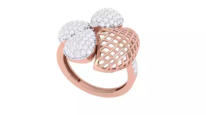 Women Wedding Engagement Rings 3dm STL OBJ FBX Renders Details