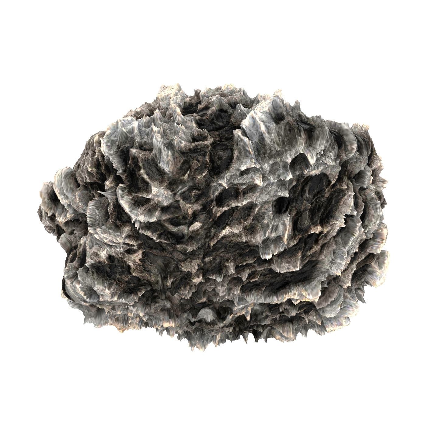 Volcanic Rock 08 Low-poly 3D model_2