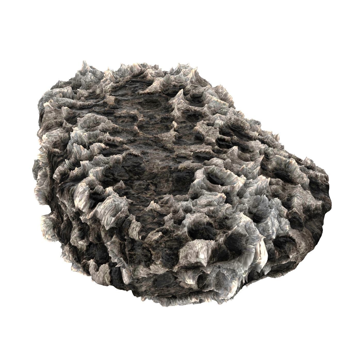 Volcanic Rock 08 Low-poly 3D model_1