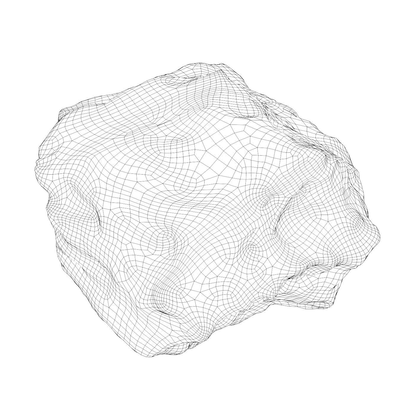 Volcanic Rock 10 Low-poly 3D model_4