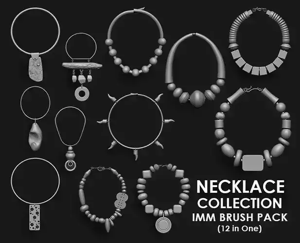 Necklace Collection IMM Brush Pack 12 in One