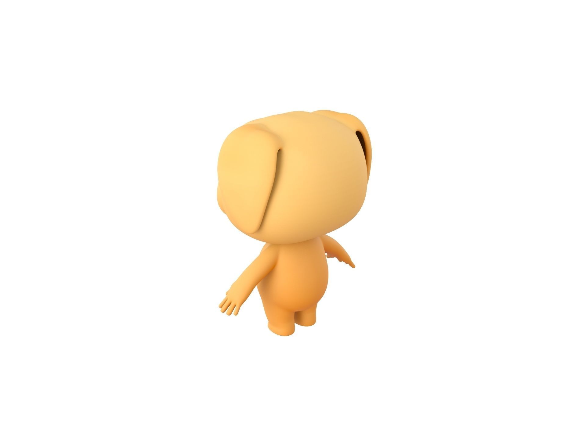 Character207 Golden Retriever Dog 3D model_6