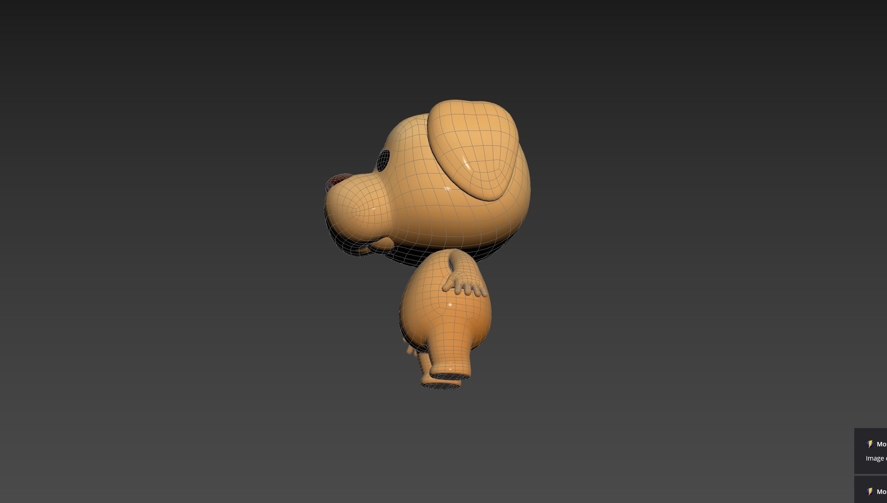 Character207 Golden Retriever Dog 3D model_23