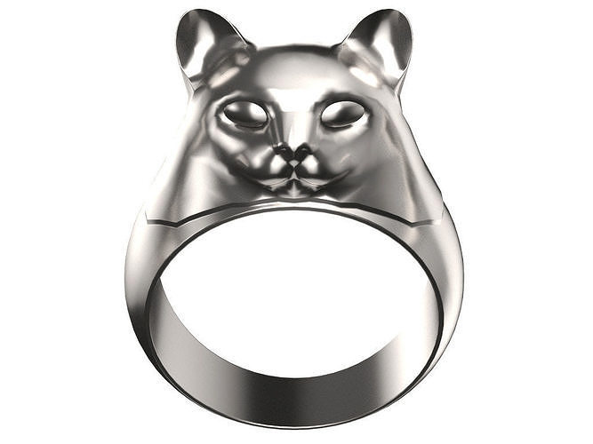 Cat Ring 3D print model
