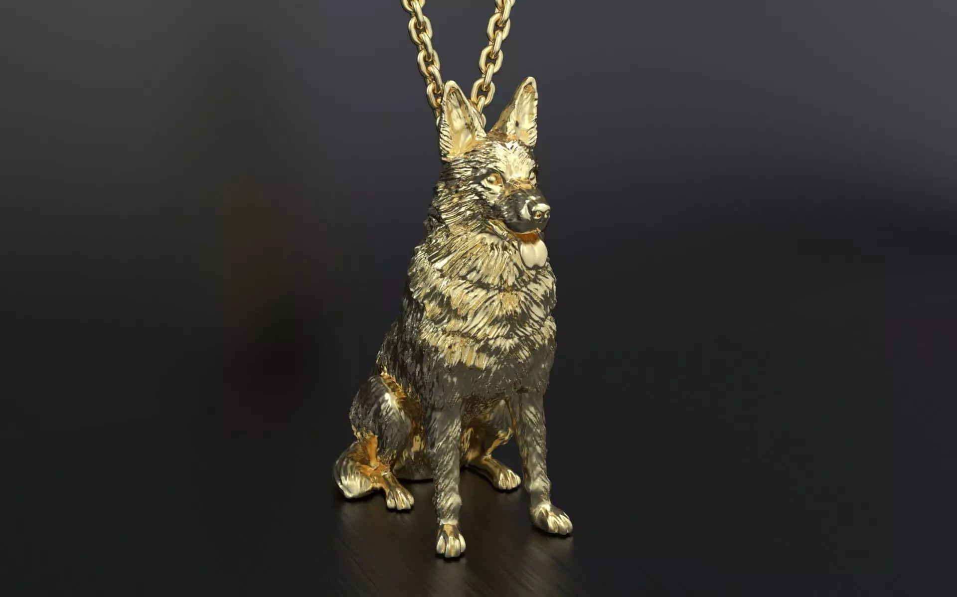 Dog Pendant 3D print model_0