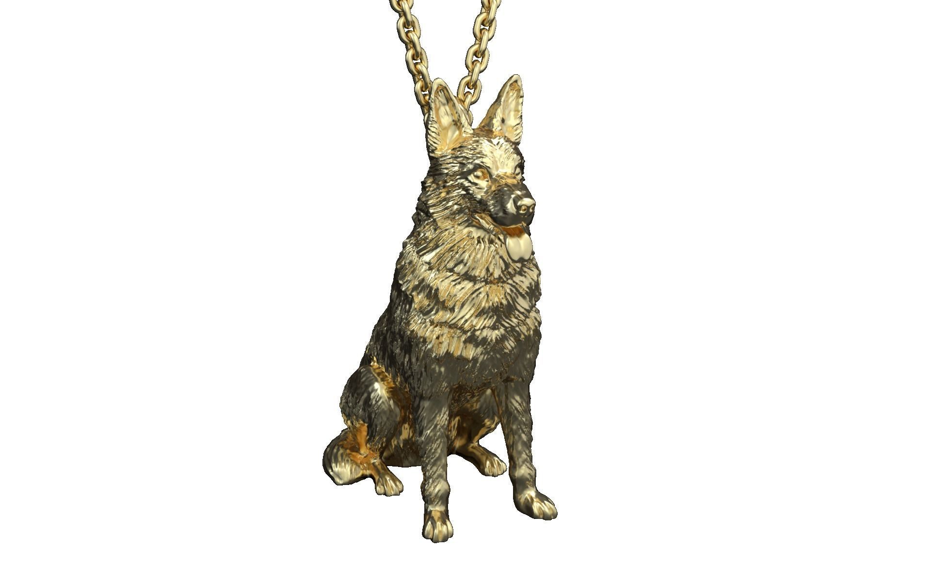 Dog Pendant 3D print model_1