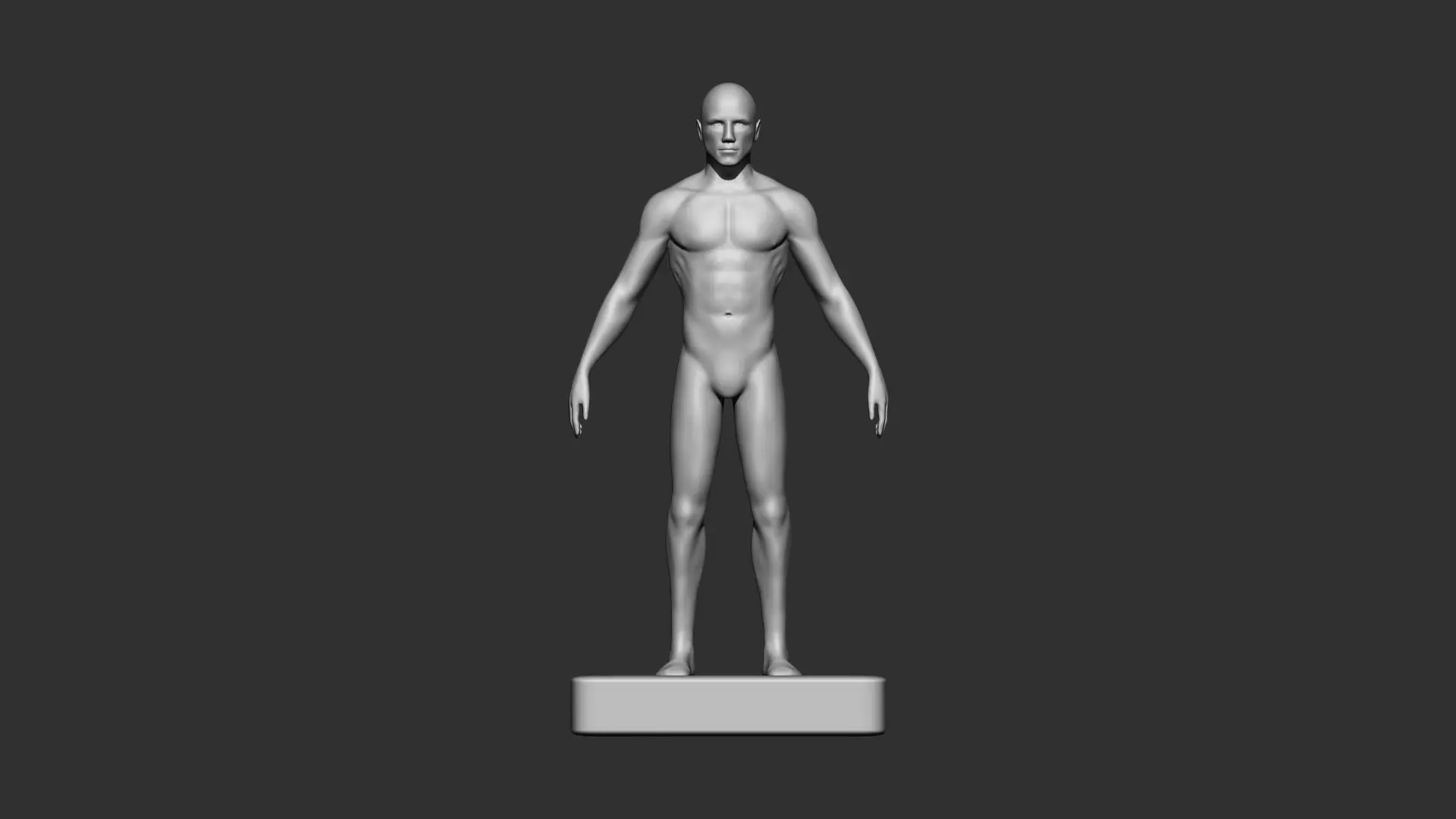 Male body3d print 3D model_0