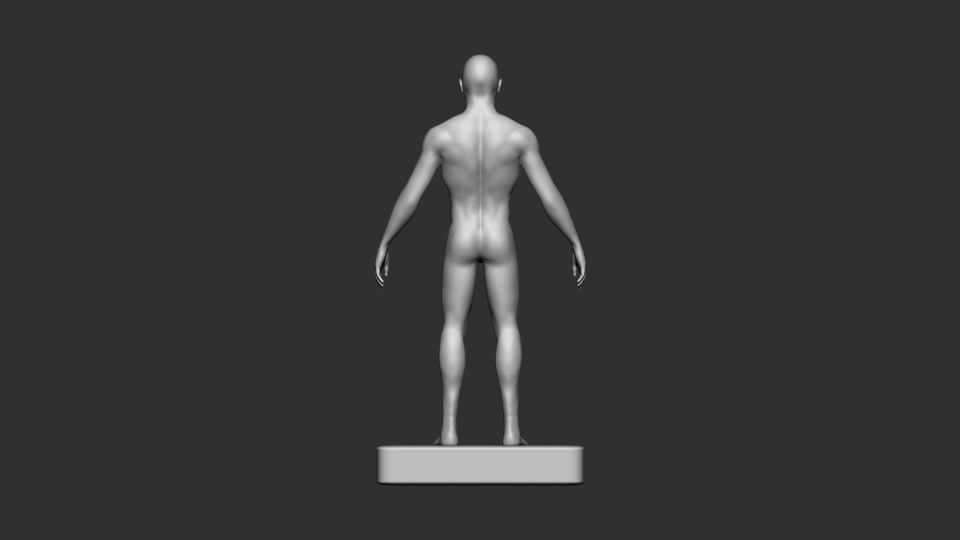 Male body3d print 3D model_2