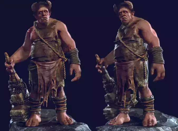 cave troll - 2013 - edit - 2016 Low-poly 3D model