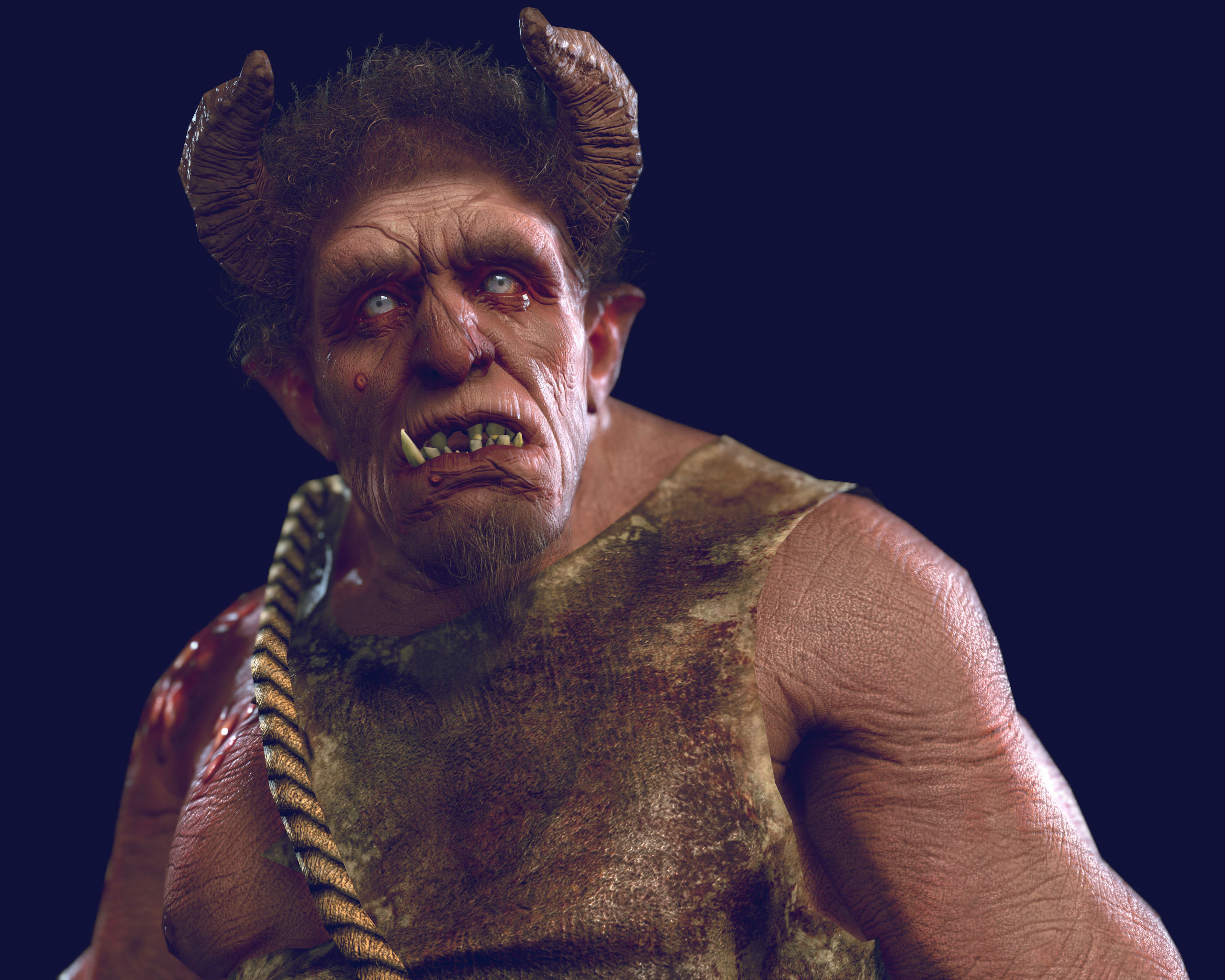 cave troll - 2013 - edit - 2016 Low-poly 3D model_7