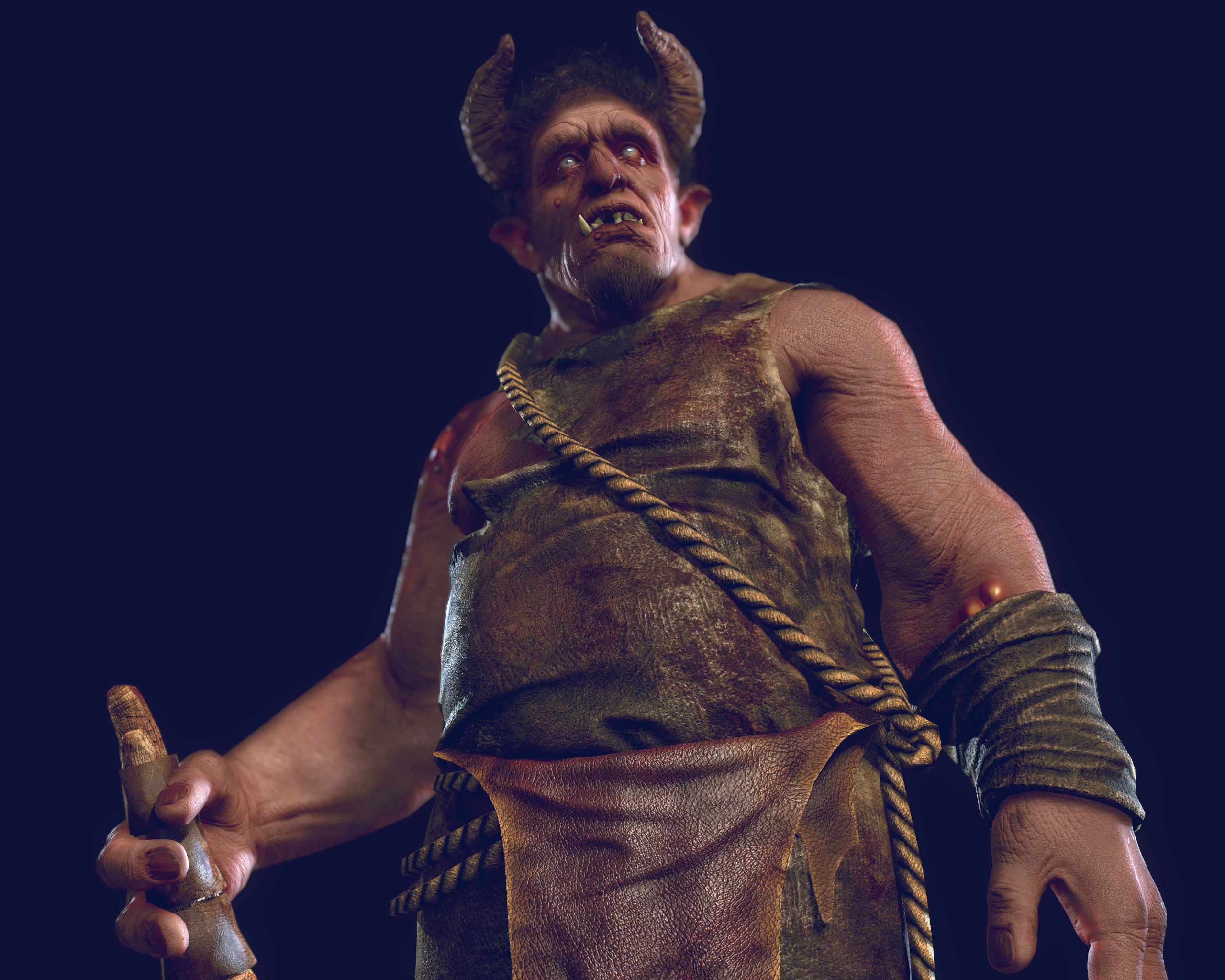 cave troll - 2013 - edit - 2016 Low-poly 3D model_2