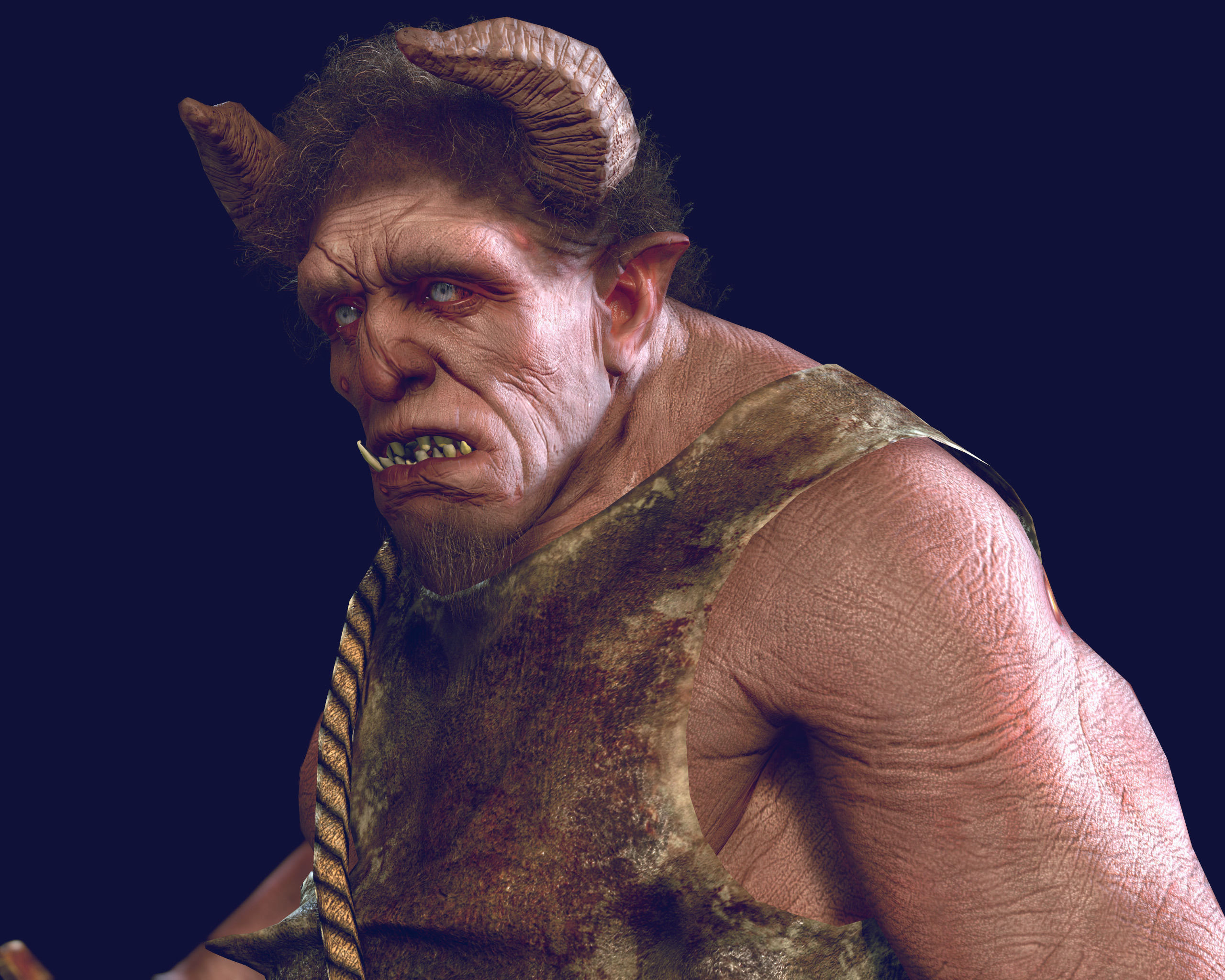 cave troll - 2013 - edit - 2016 Low-poly 3D model_9