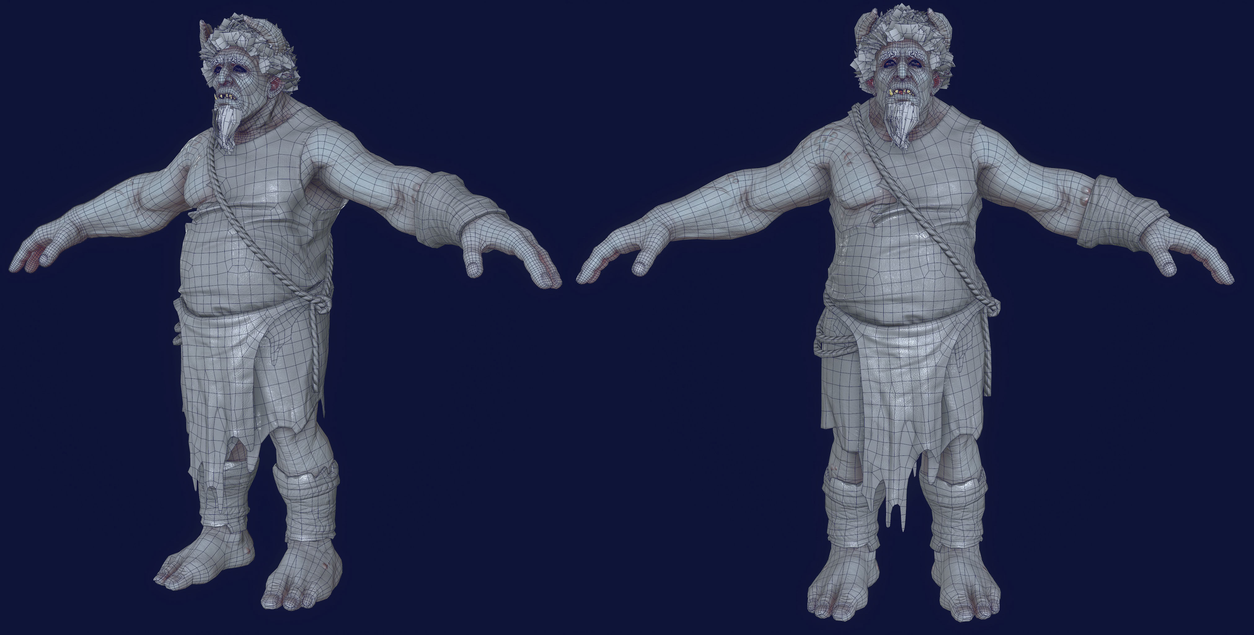 cave troll - 2013 - edit - 2016 Low-poly 3D model_12