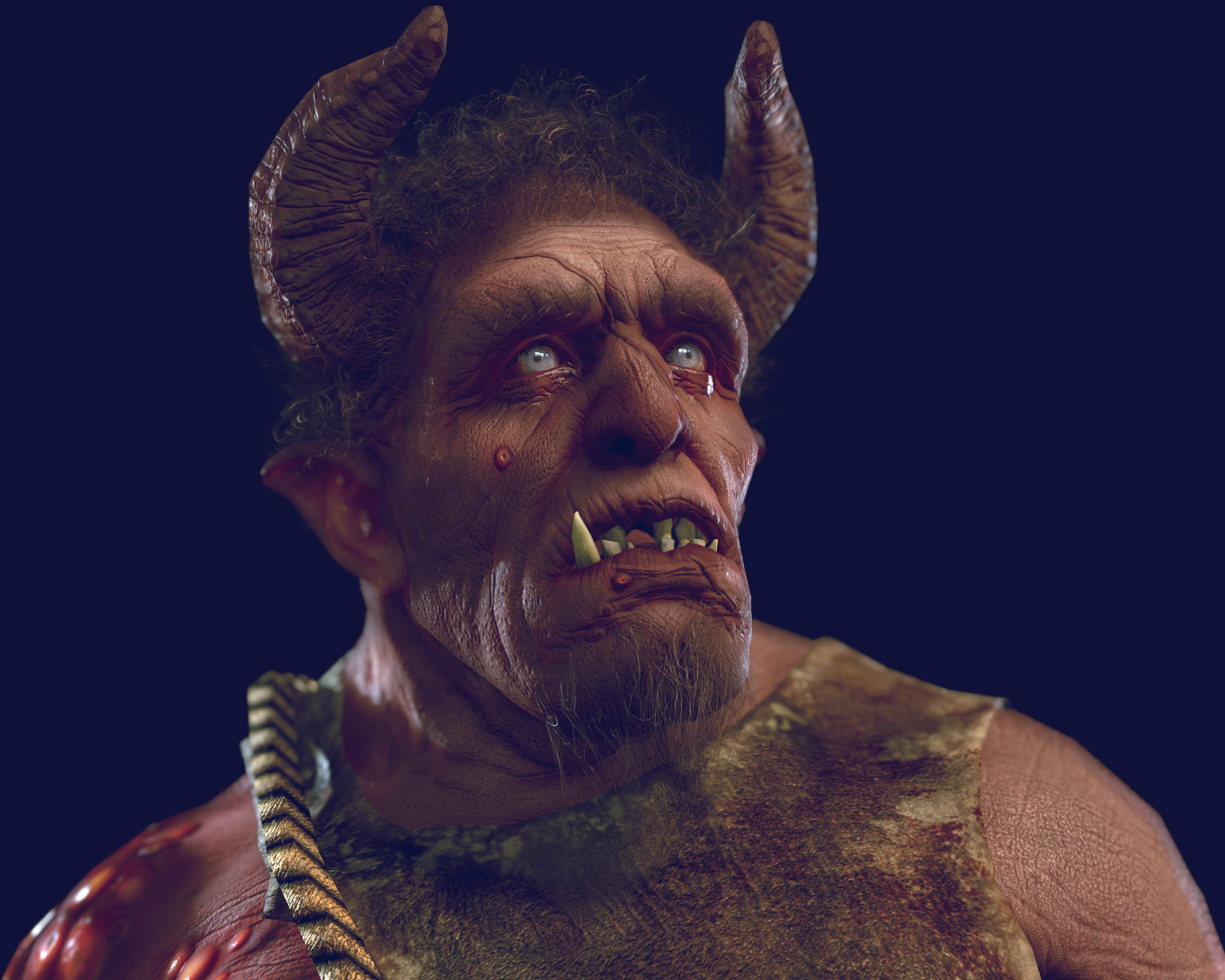 cave troll - 2013 - edit - 2016 Low-poly 3D model_4
