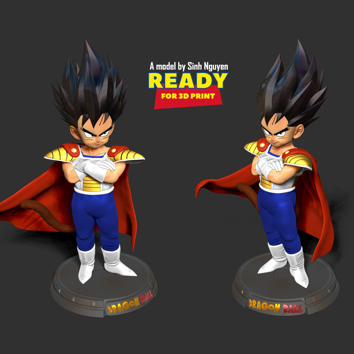 Kid Vegeta 3D print model_3