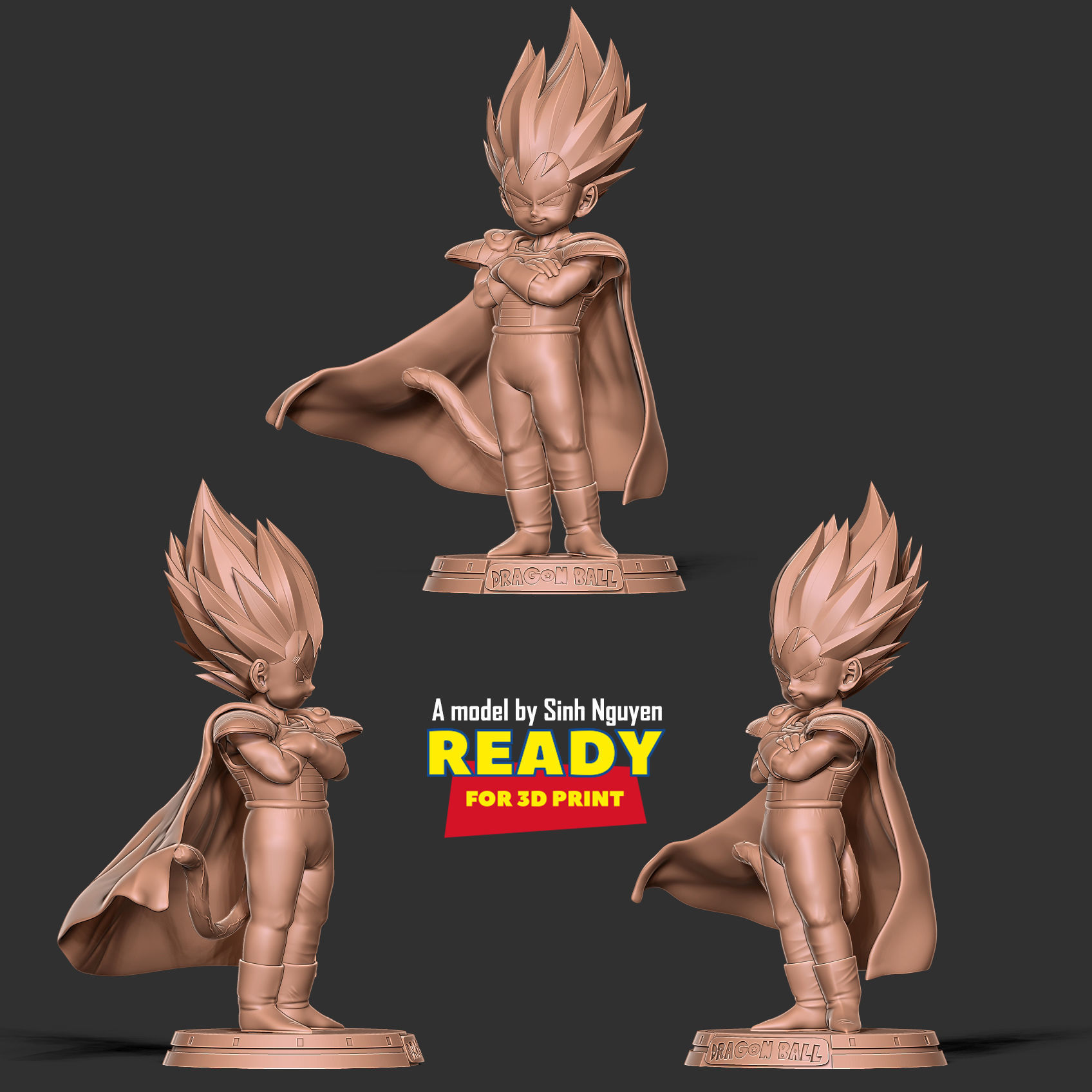 Kid Vegeta 3D print model_6