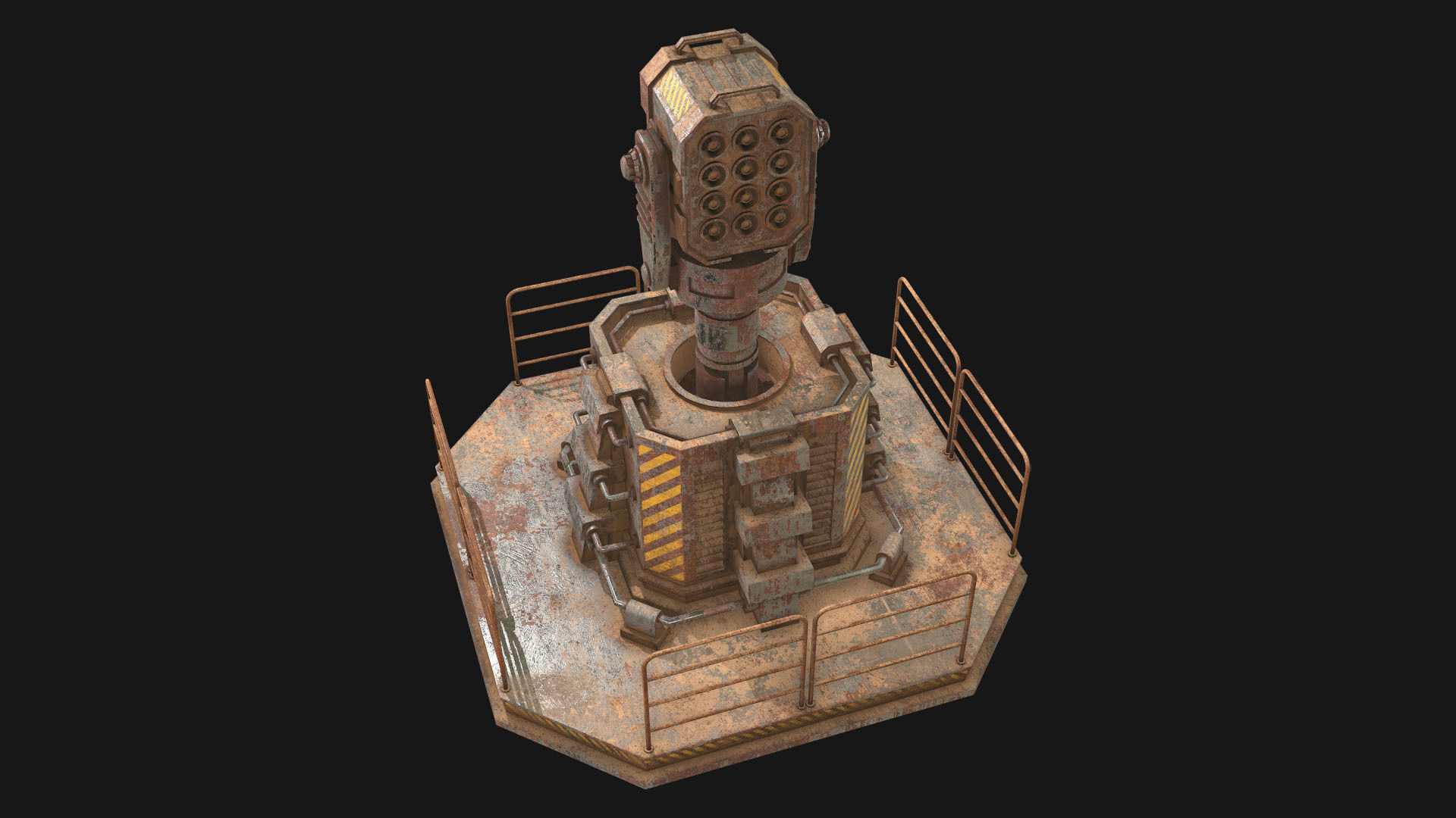 Rusty Turret-1-V1 3D model_3
