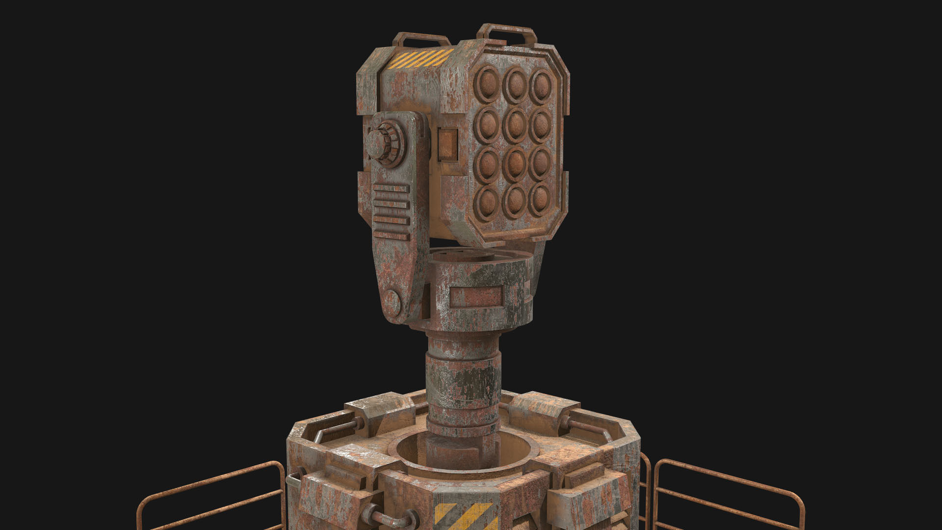 Rusty Turret-1-V1 3D model_7