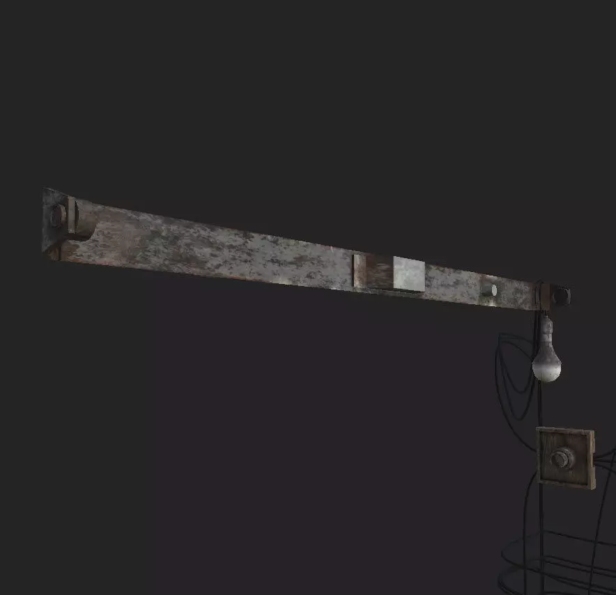 Bulb Light Tube Light Free low-poly 3D model