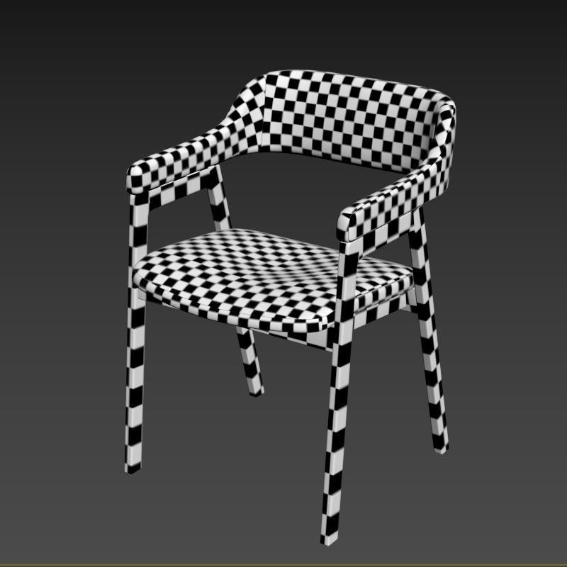 Article Savis Gray Dining Chair 3D model_10