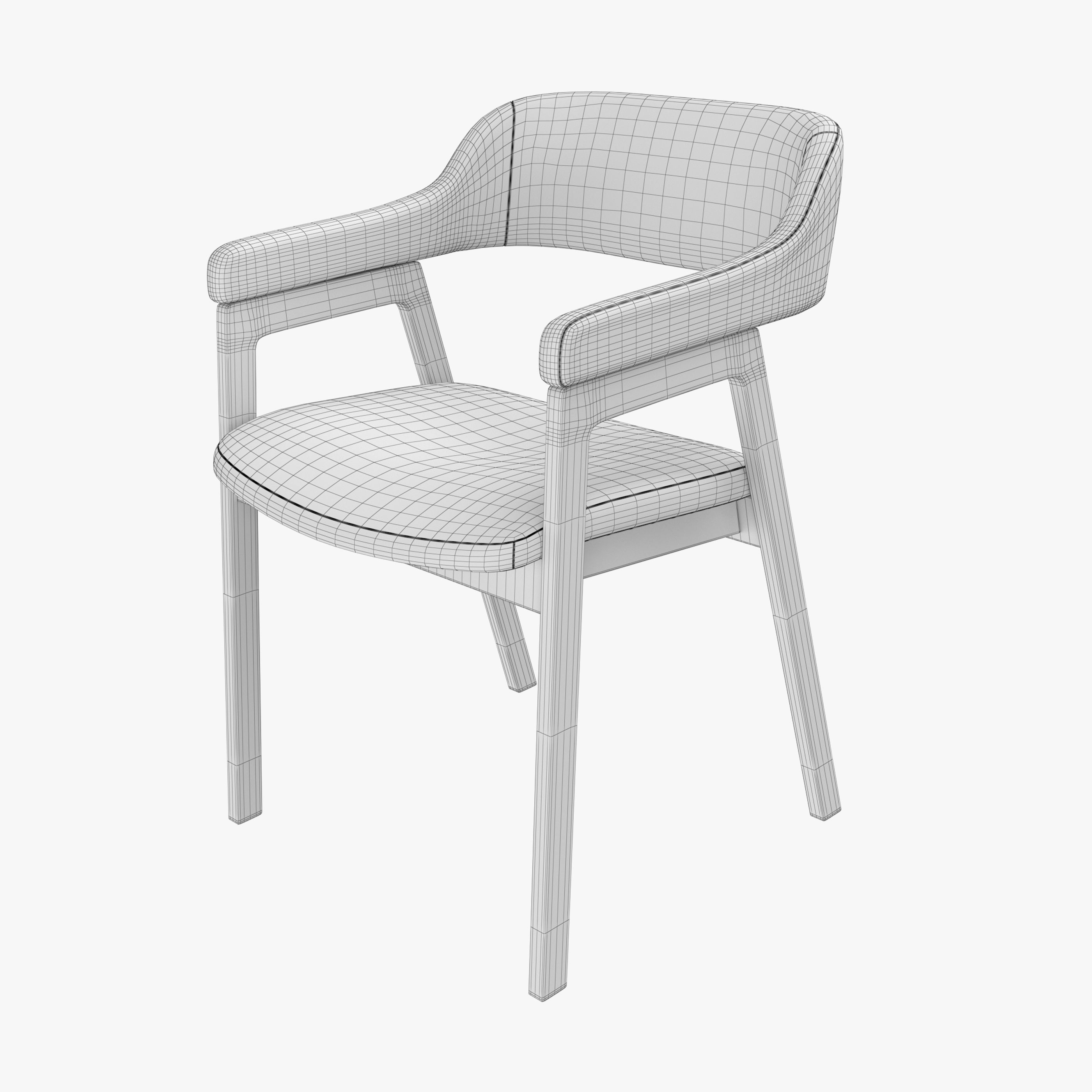 Article Savis Gray Dining Chair 3D model_6