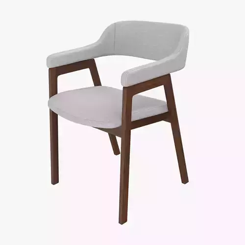 Article Savis Gray Dining Chair 3D model Article Savis Gray Dining Chair 3D model