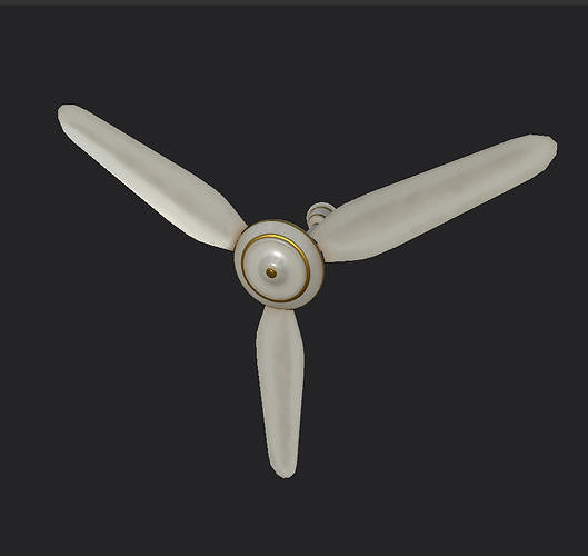Ceiling fan Free low-poly 3D model