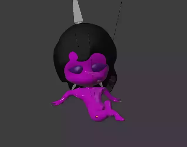 alien girl laying down