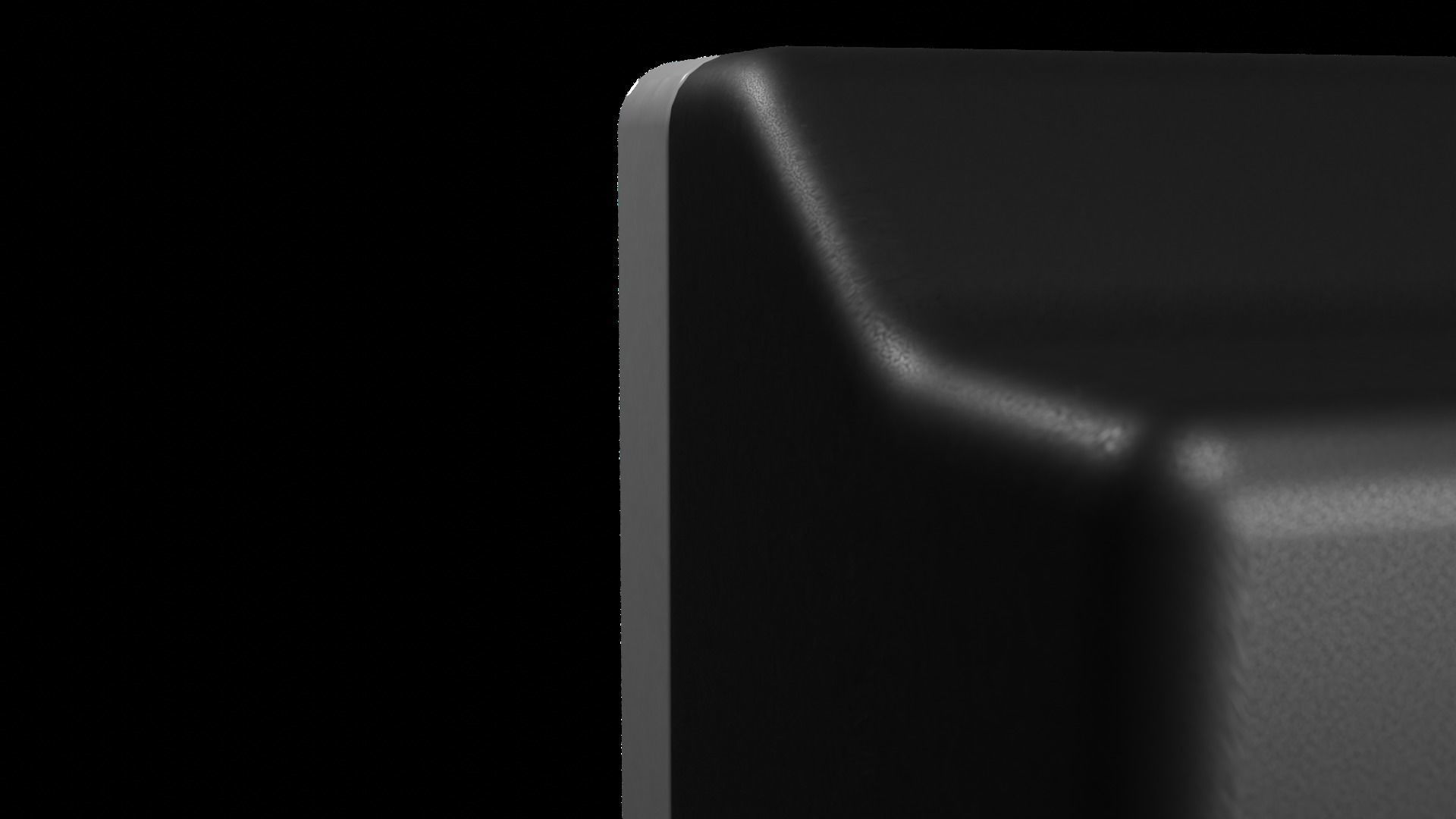 Old Duel Screen Monitor Low-poly 3D model_10