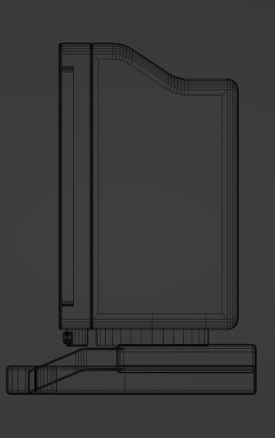 Old Duel Screen Monitor Low-poly 3D model_22