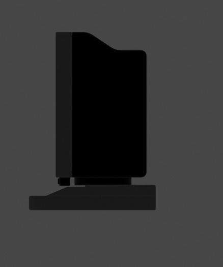 Old Duel Screen Monitor Low-poly 3D model_17