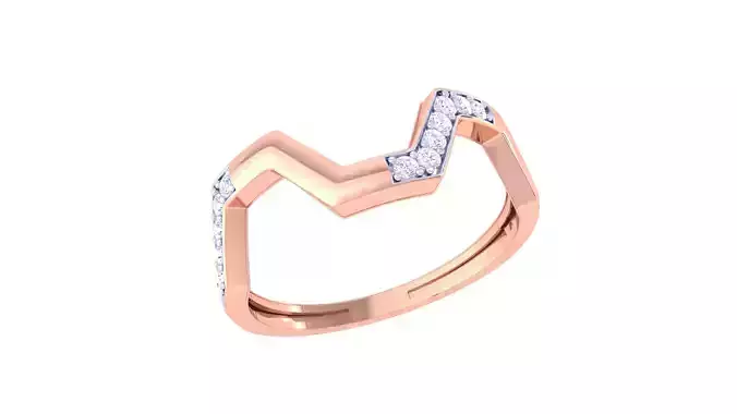 Women Engagement Wedding ByPass Band Rings