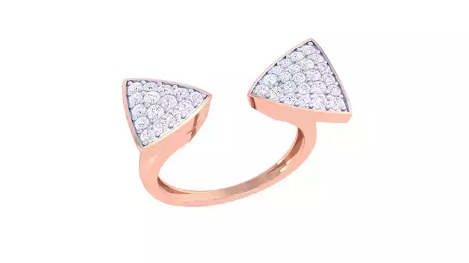 Women Engagement Wedding Open End Band Rings