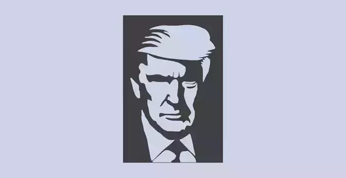 TRUMP FOR CNC PLASMA CUT FROM WOOD 3D print model