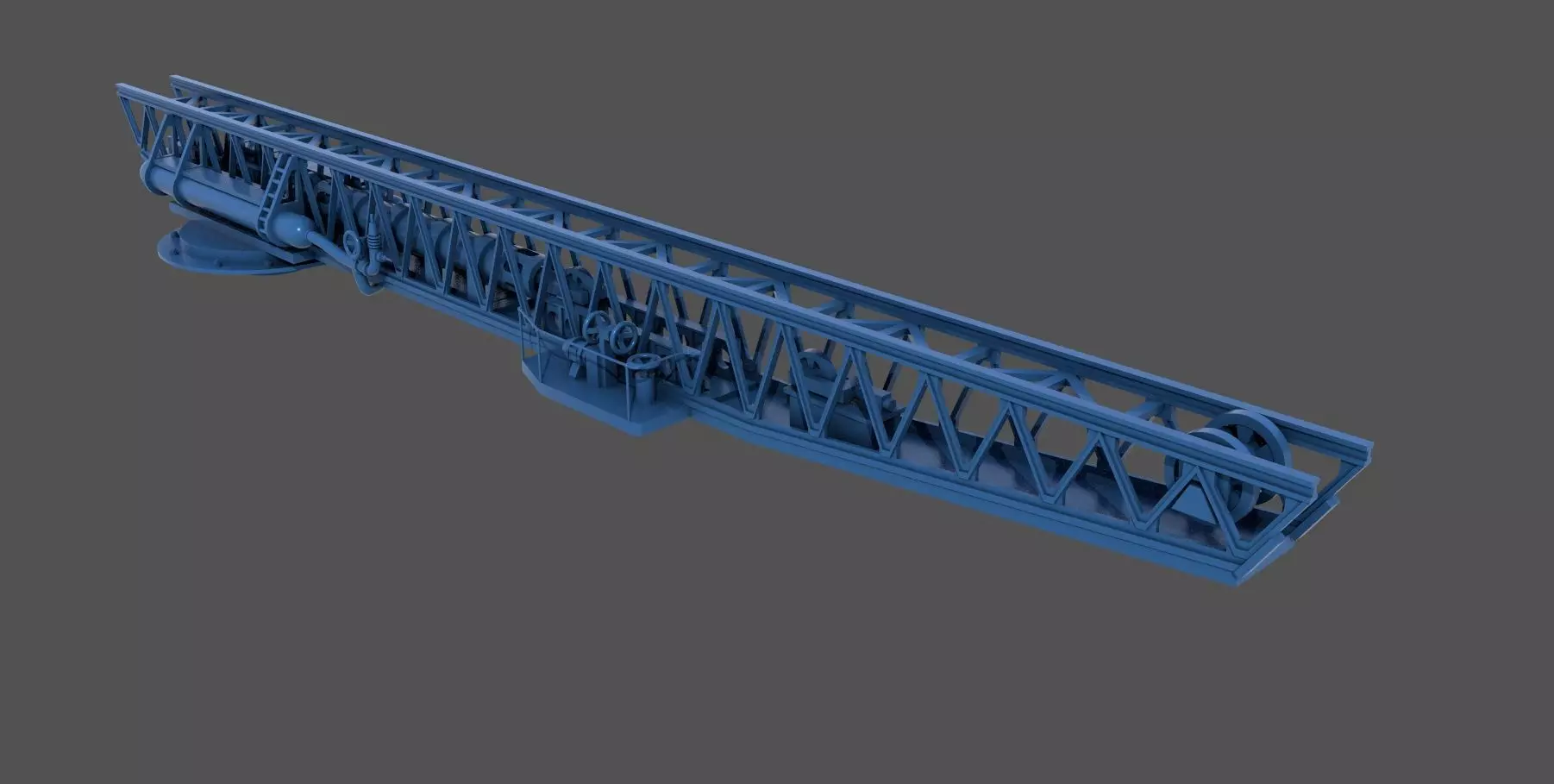 Italian navy WW2 catapult - Personal license - 1-200 scale 3D print model_0