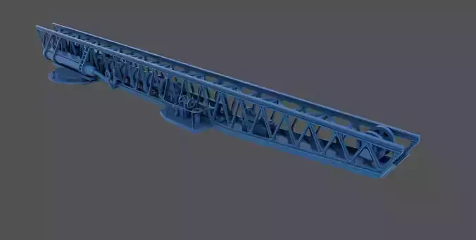 Italian navy WW2 catapult - Personal license - 1-200 scale 3D print model