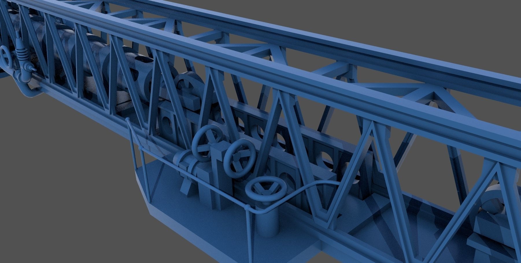 Italian navy WW2 catapult - Personal license - 1-200 scale 3D print model_9