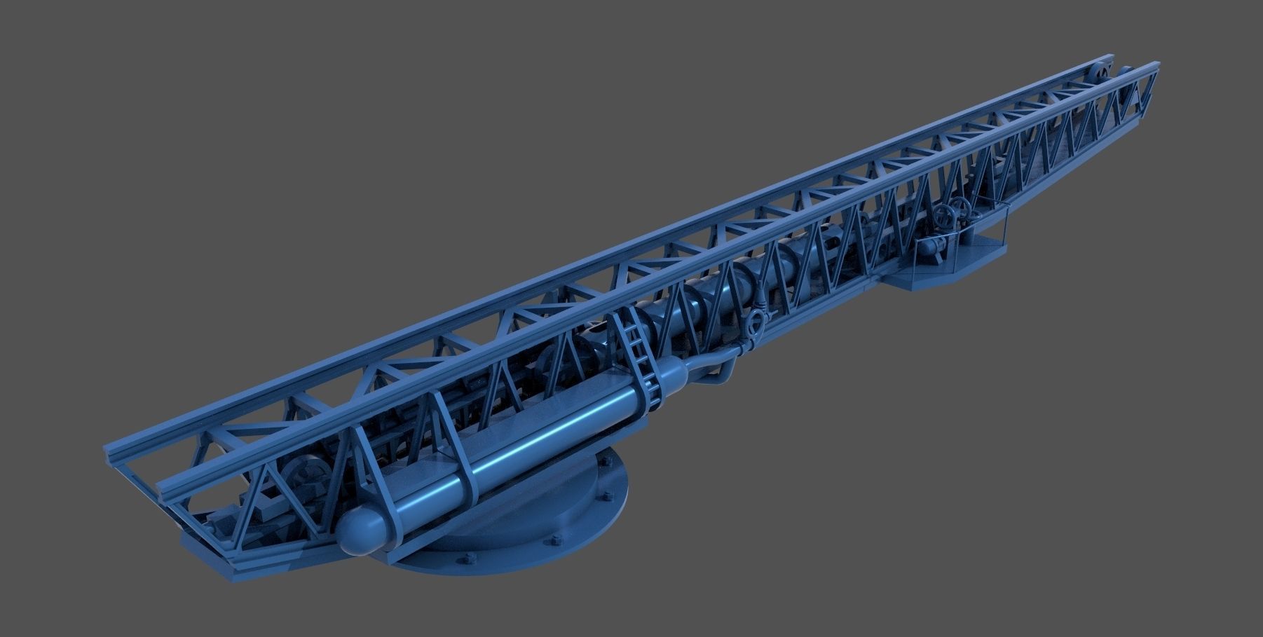 Italian navy WW2 catapult - Personal license - 1-200 scale 3D print model_3