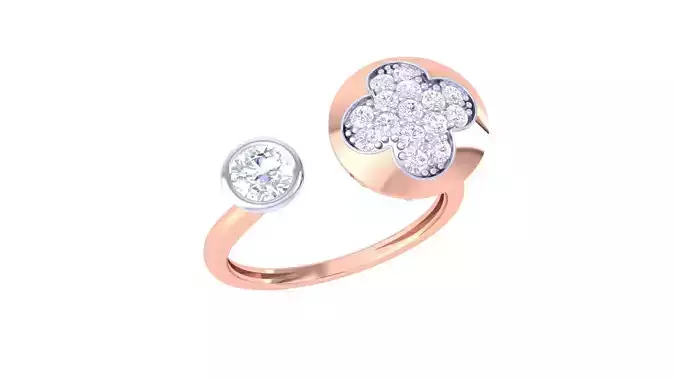 Women Engagement Wedding Open End Band Rings