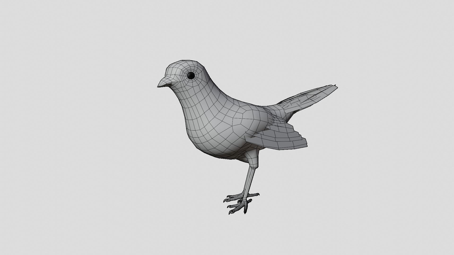 BLACK BIRD RIGGED 3D model_13