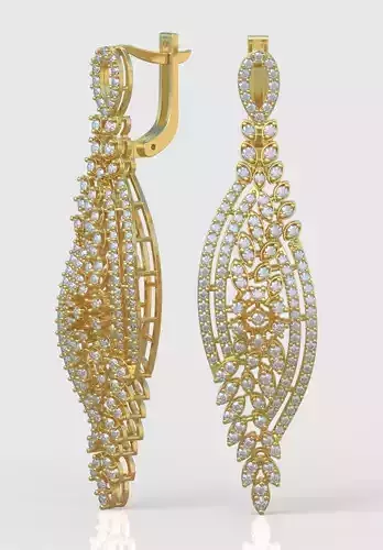 Earring 3D model 3D printable model 0206