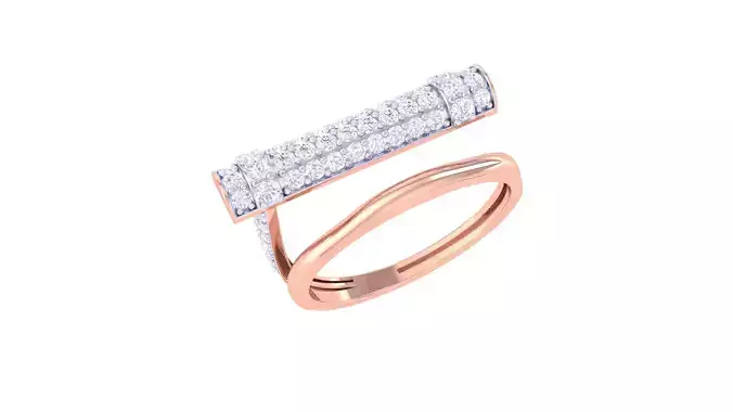 Women Engagement Wedding Open End Band Rings